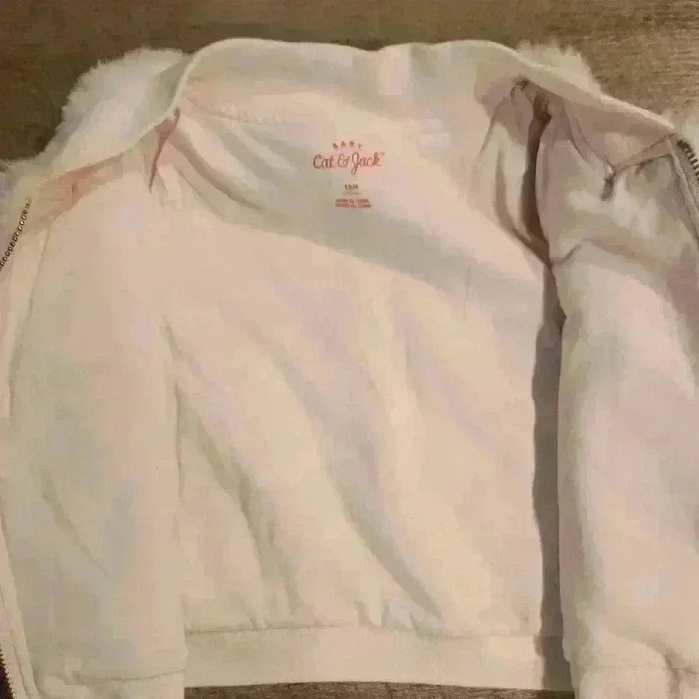 Cat & Jack Pink Fuzzy Jacket